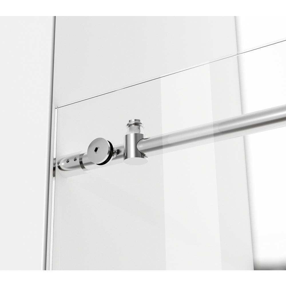 Frameless Shower Door 60 X 76 Polished Chrome. Picture 6