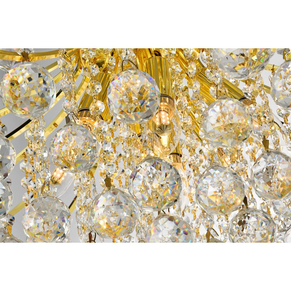 Toureg 11 Light Gold Chandelier Clear Royal Cut Crystal. Picture 4
