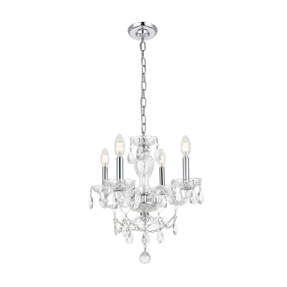 Elle Collection Pendant D17In H18In Lt:4 Chrome Finish. Picture 1