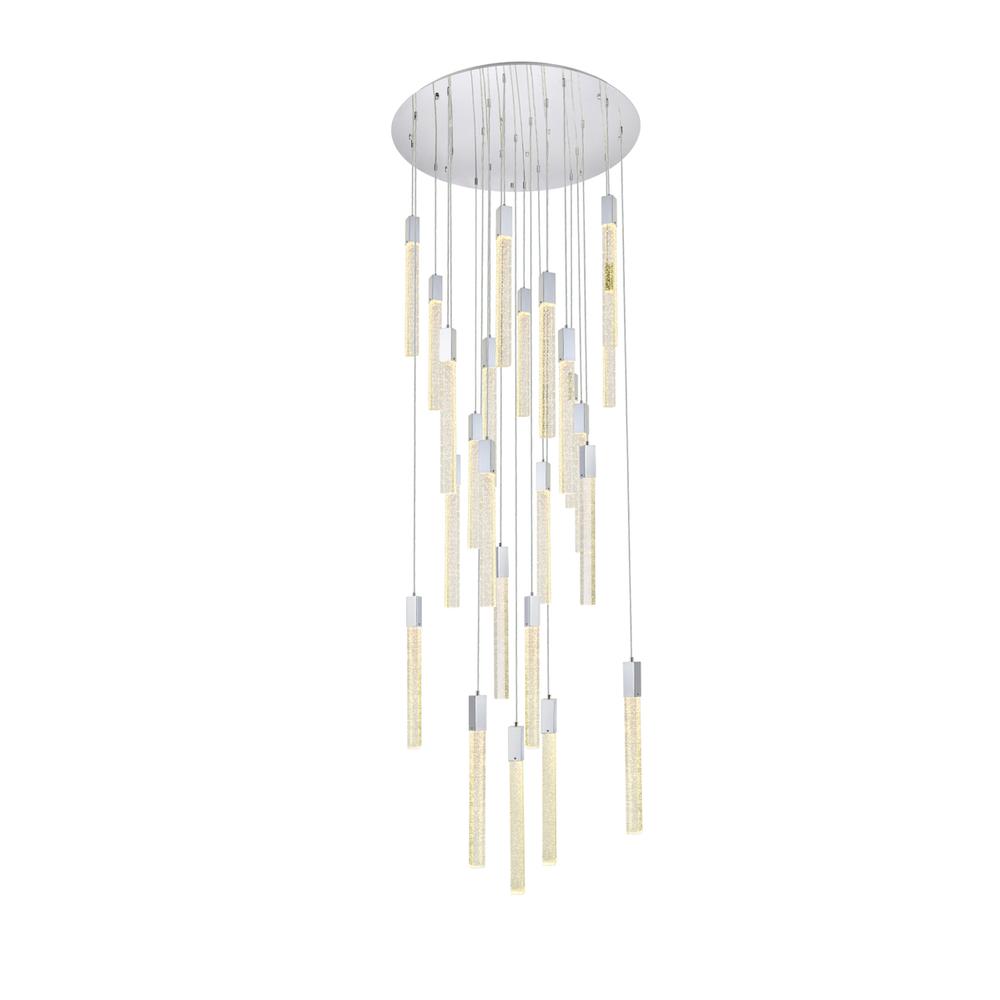 Weston 25 Lights Pendant In Chrome. Picture 1