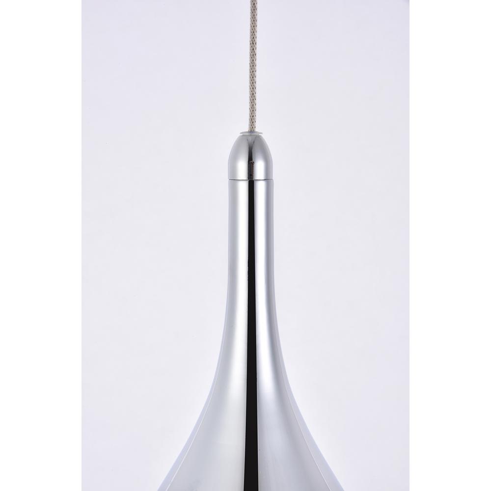 Amherst Collection Led 1-Light Pendant 5 In X 9In Chrome Finish. Picture 3
