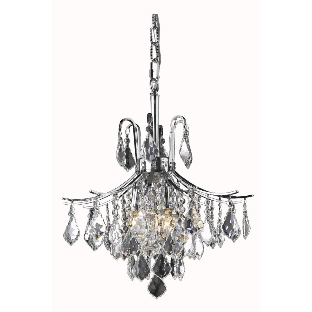 Amelia Collection Pendant D16In H20In Lt:6 Chrome Finish. Picture 1