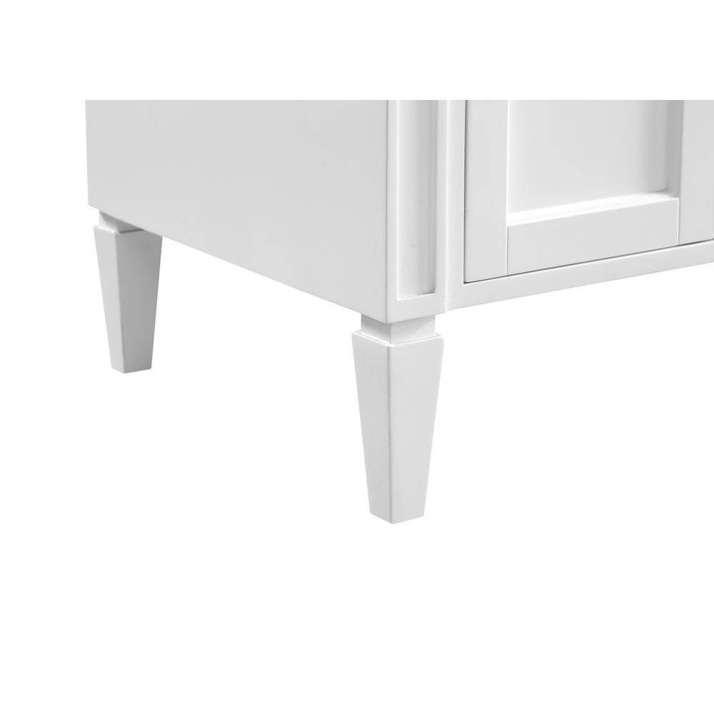 60 In. Double Bathroom Vanity Set In White. Picture 8