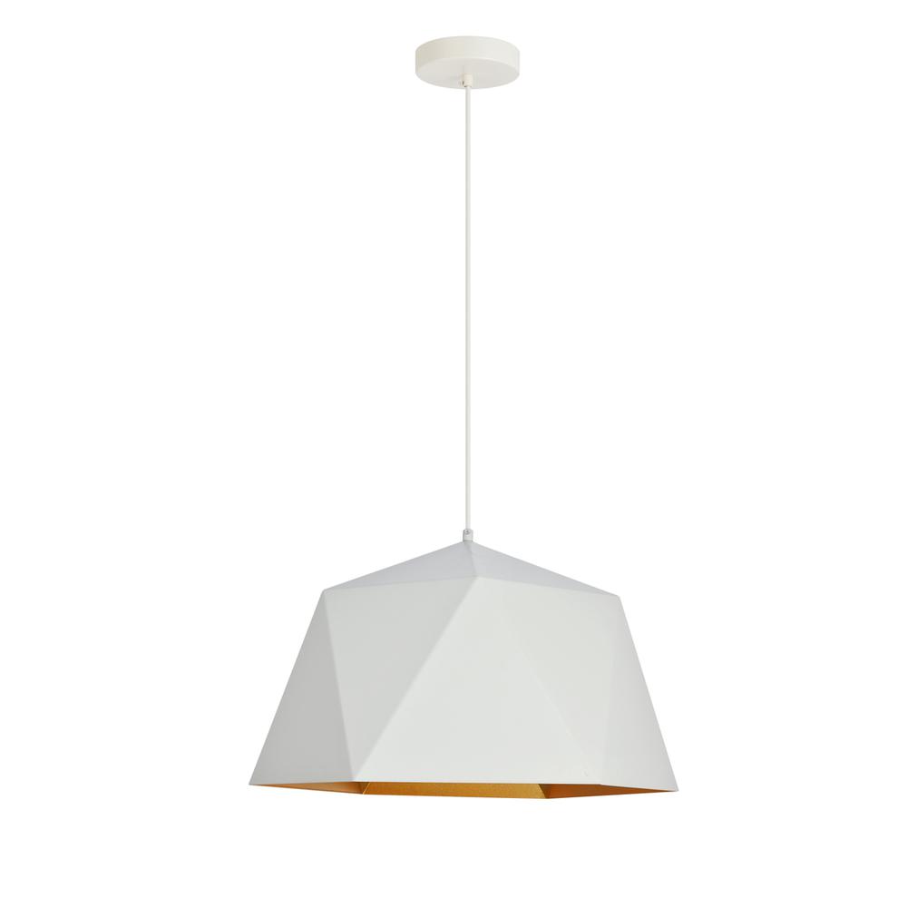 Arden Collection Pendant D17.7 H11.4 Lt:1 Frosted White And Gold  Finish. Picture 1
