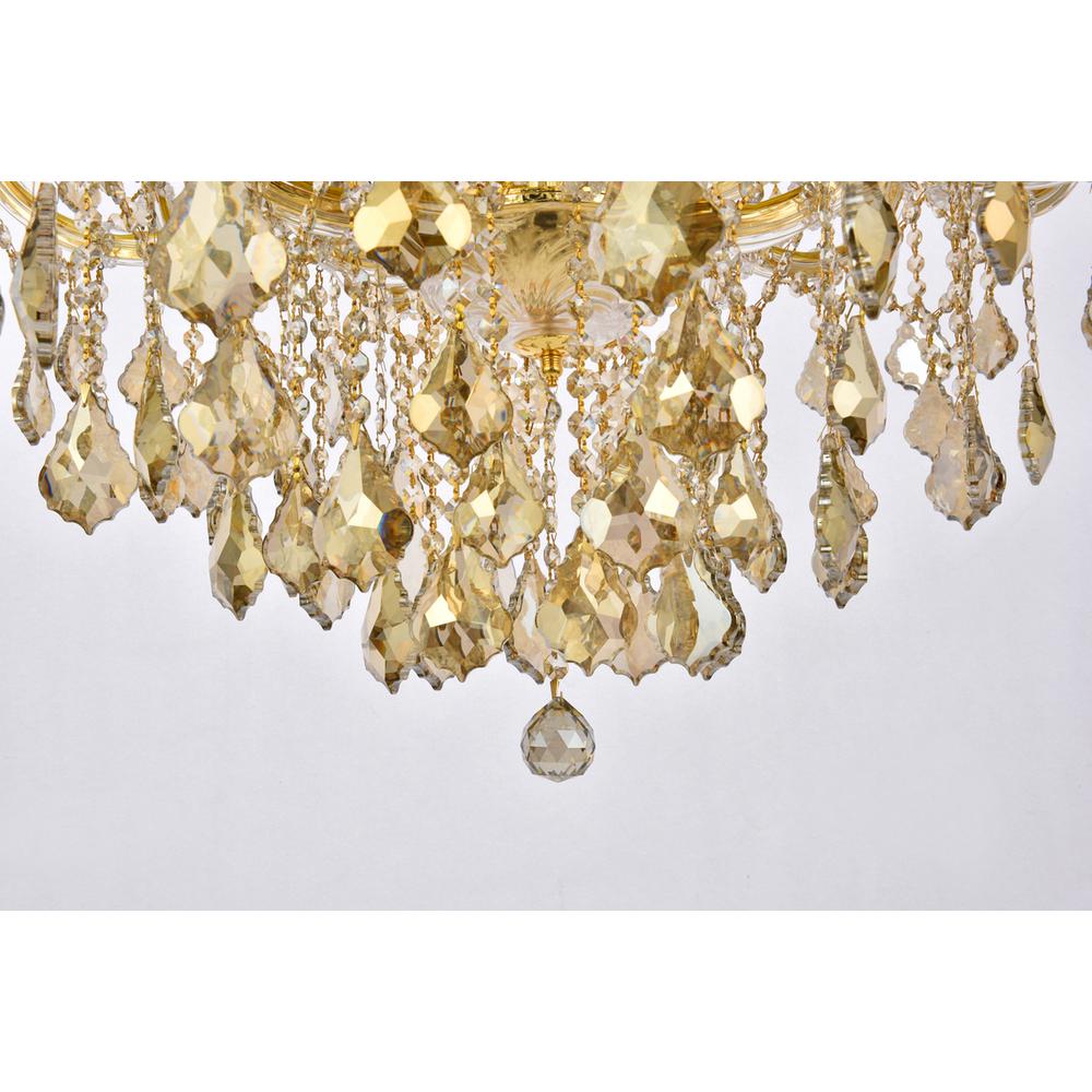Maria Theresa 24 Light Gold Chandelier Golden Teak (Smoky) Royal Cut Crystal. Picture 3