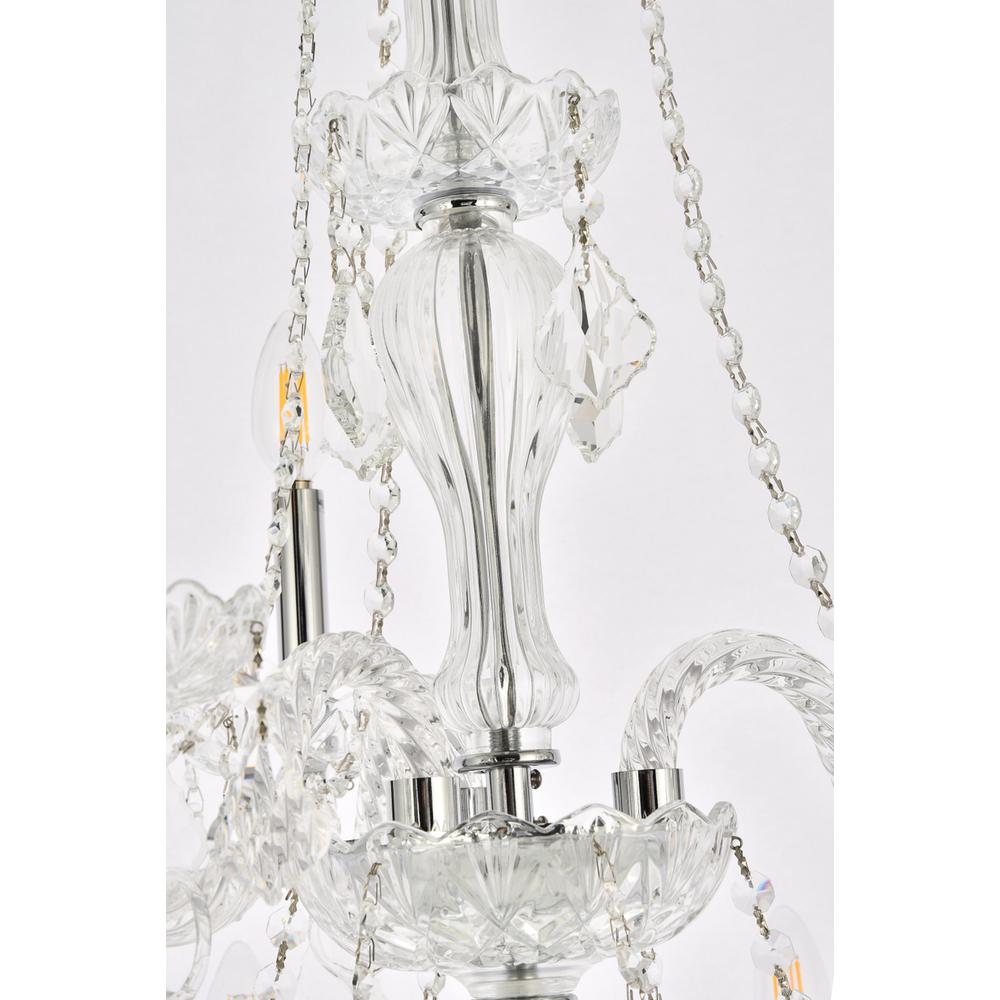 Giselle 21 Light Chrome Chandelier Clear Royal Cut Crystal. Picture 5