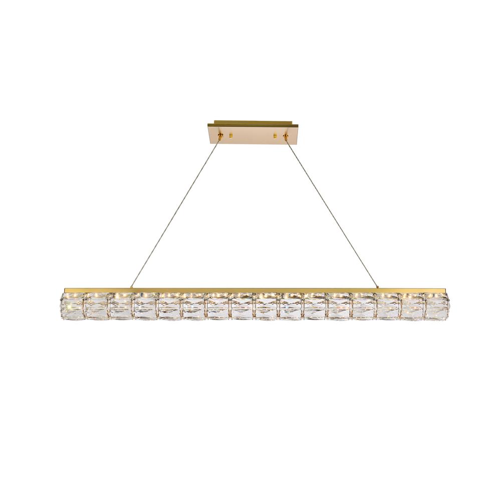 Valetta 48 Inch Led Linear Pendant In Gold. Picture 1