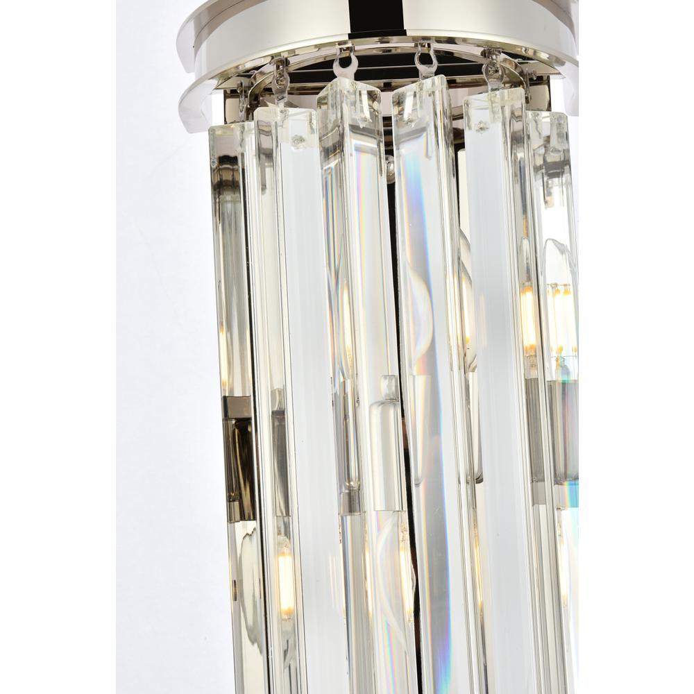 Sydney 2 Light Polished Nickel Wall Sconce Clear Royal Cut Crystal. Picture 4