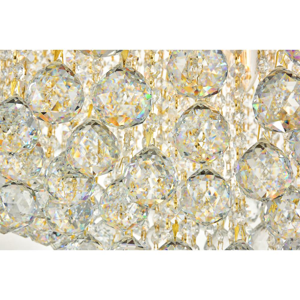 Toureg 16 Light Gold Chandelier Clear Royal Cut Crystal. Picture 4