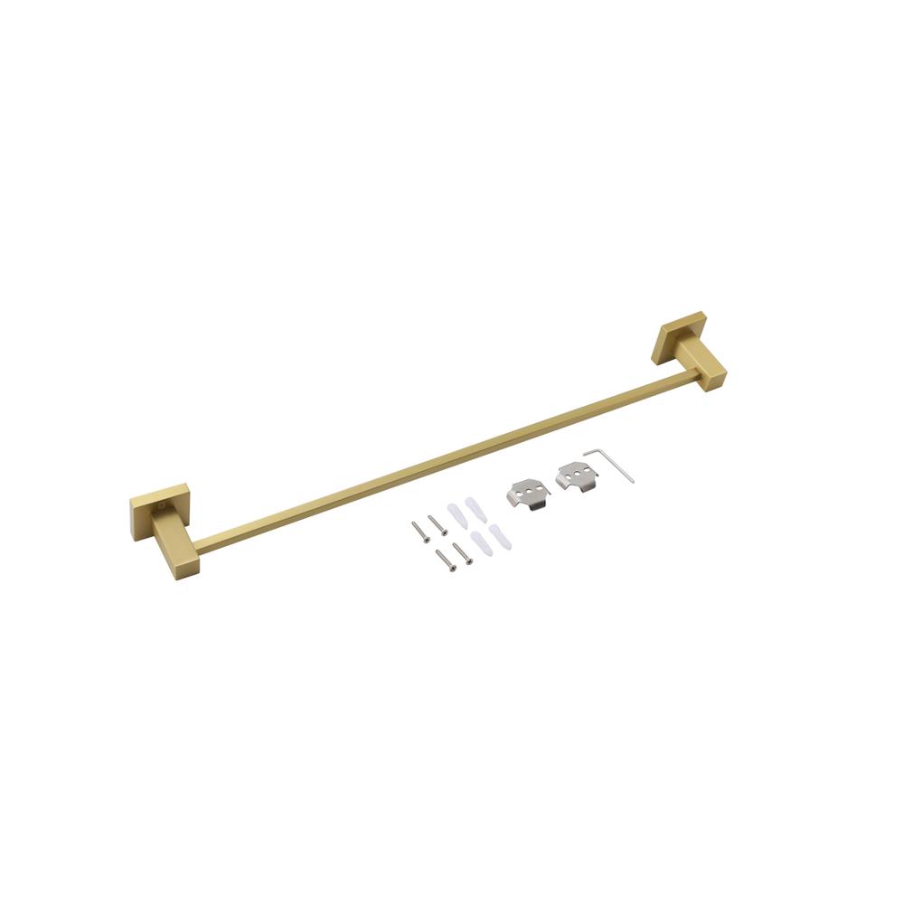 Isla 2-Piece Bathroom Hardware Set In Brushed Gold. Picture 5
