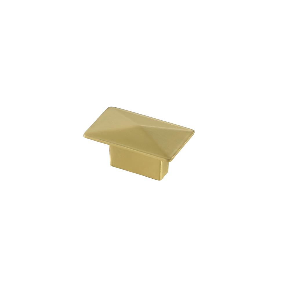 Perry 2" Brushed Gold Rectangle Knob Multipack (Set Of 10). Picture 3