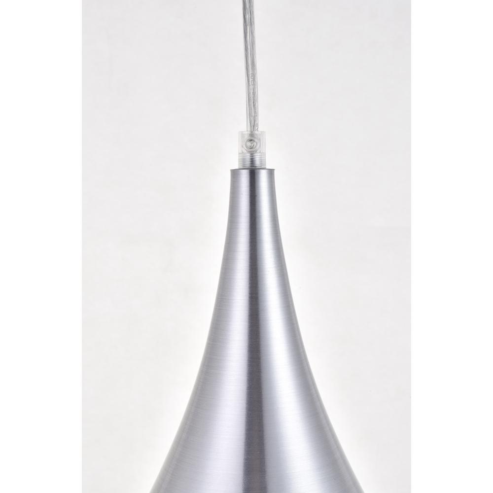 Nora 1 Light Burnished Nickel Plug-In Pendant. Picture 3