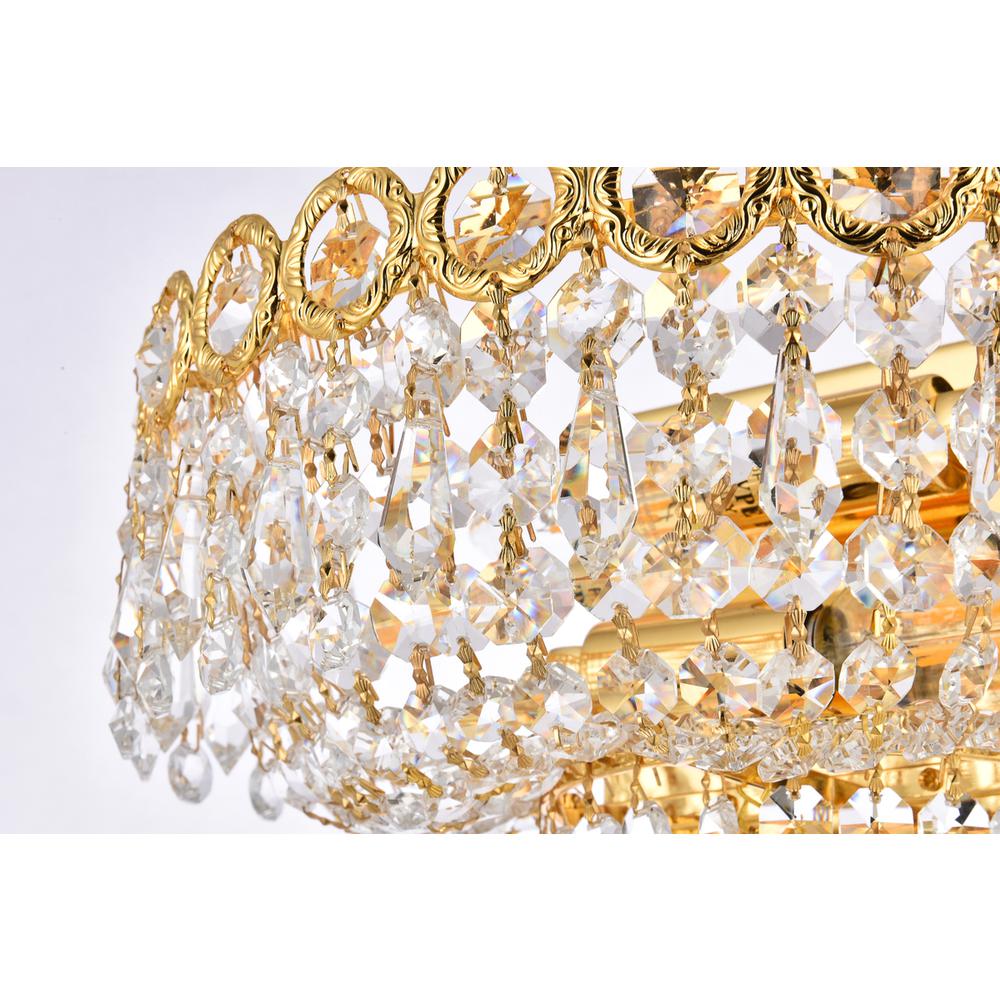 Century 2 Light Gold Wall Sconce Clear Royal Cut Crystal. Picture 4