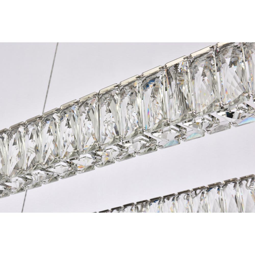 Monroe 42 Inch Led Single Rectangle Pendant In Chrome. Picture 5