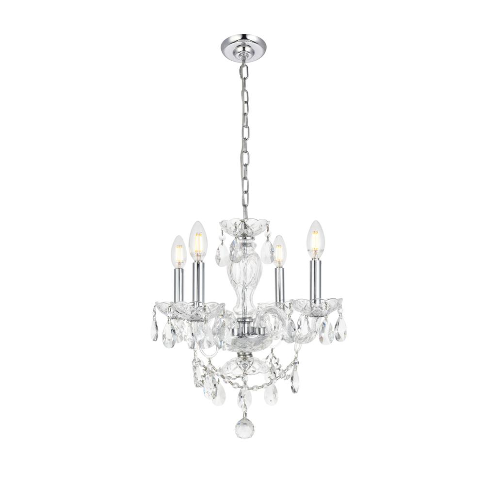 Elle Collection Pendant D17In H18In Lt:4 Chrome Finish. Picture 6