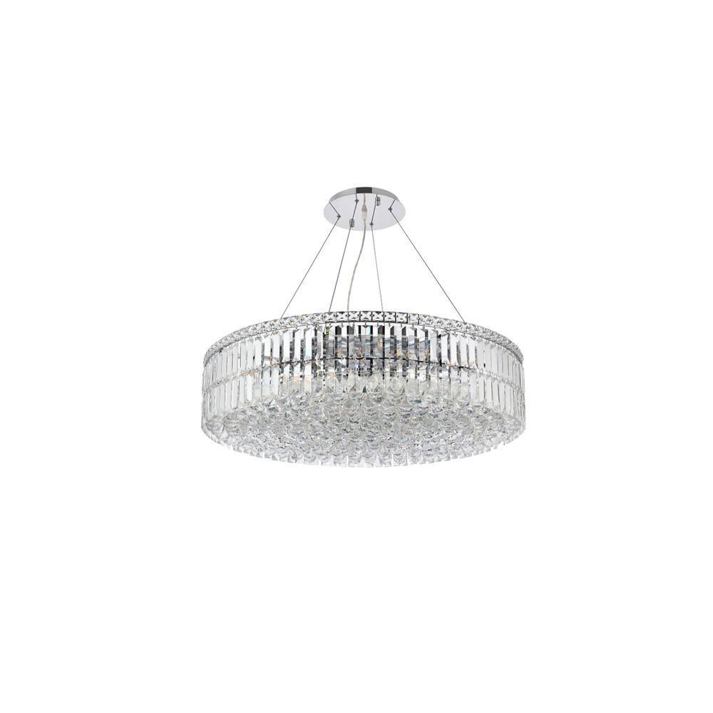 Maxime 18 Light Chrome Chandelier Clear Royal Cut Crystal. Picture 6