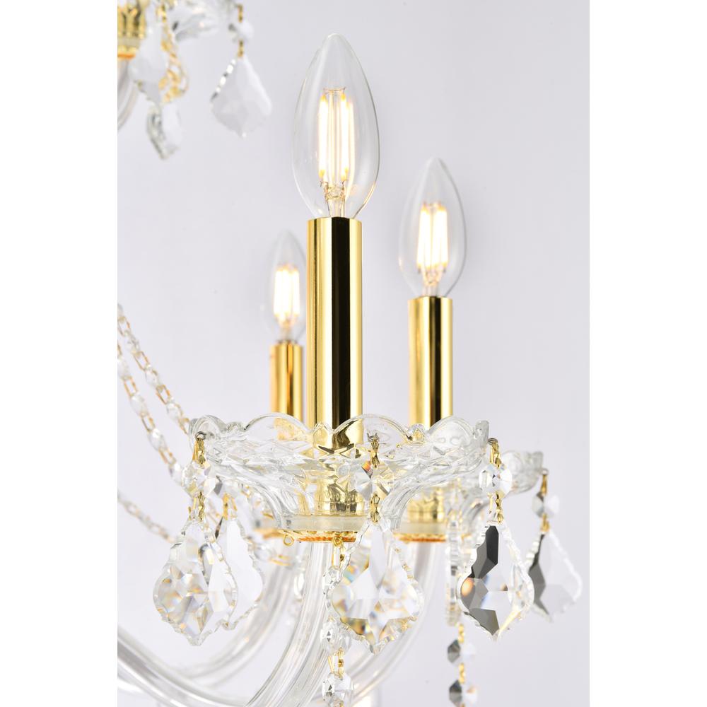 Verona 25 Light Gold Chandelier Clear Royal Cut Crystal. Picture 4