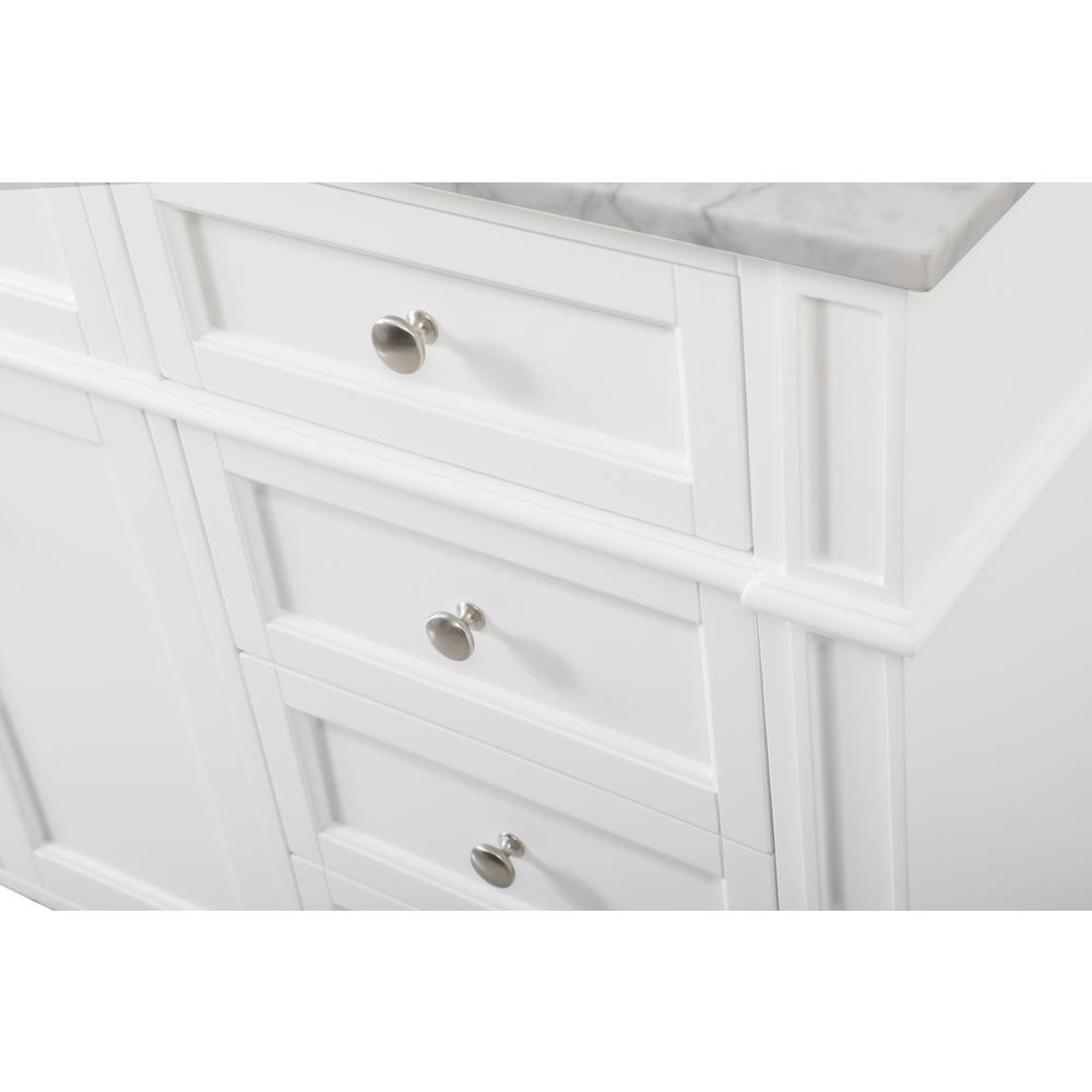 60 Inch Single Bathroom Vanity In White. Picture 12