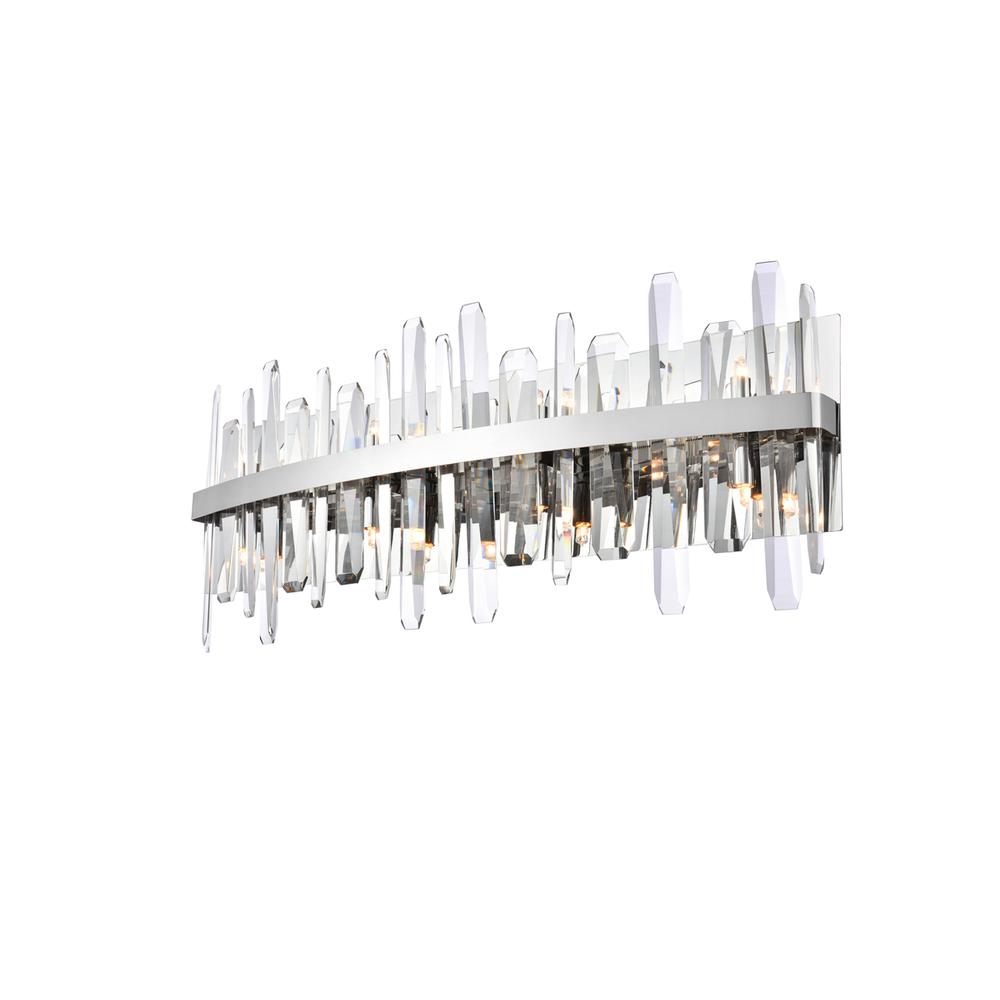 Serena 30 Inch Crystal Bath Sconce In Chrome. Picture 2