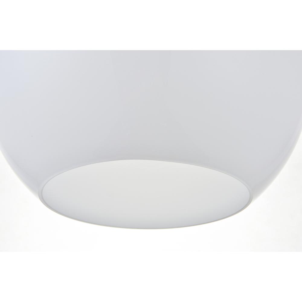Baxter 1 Light Chrome Pendant With Frosted White Glass. Picture 4