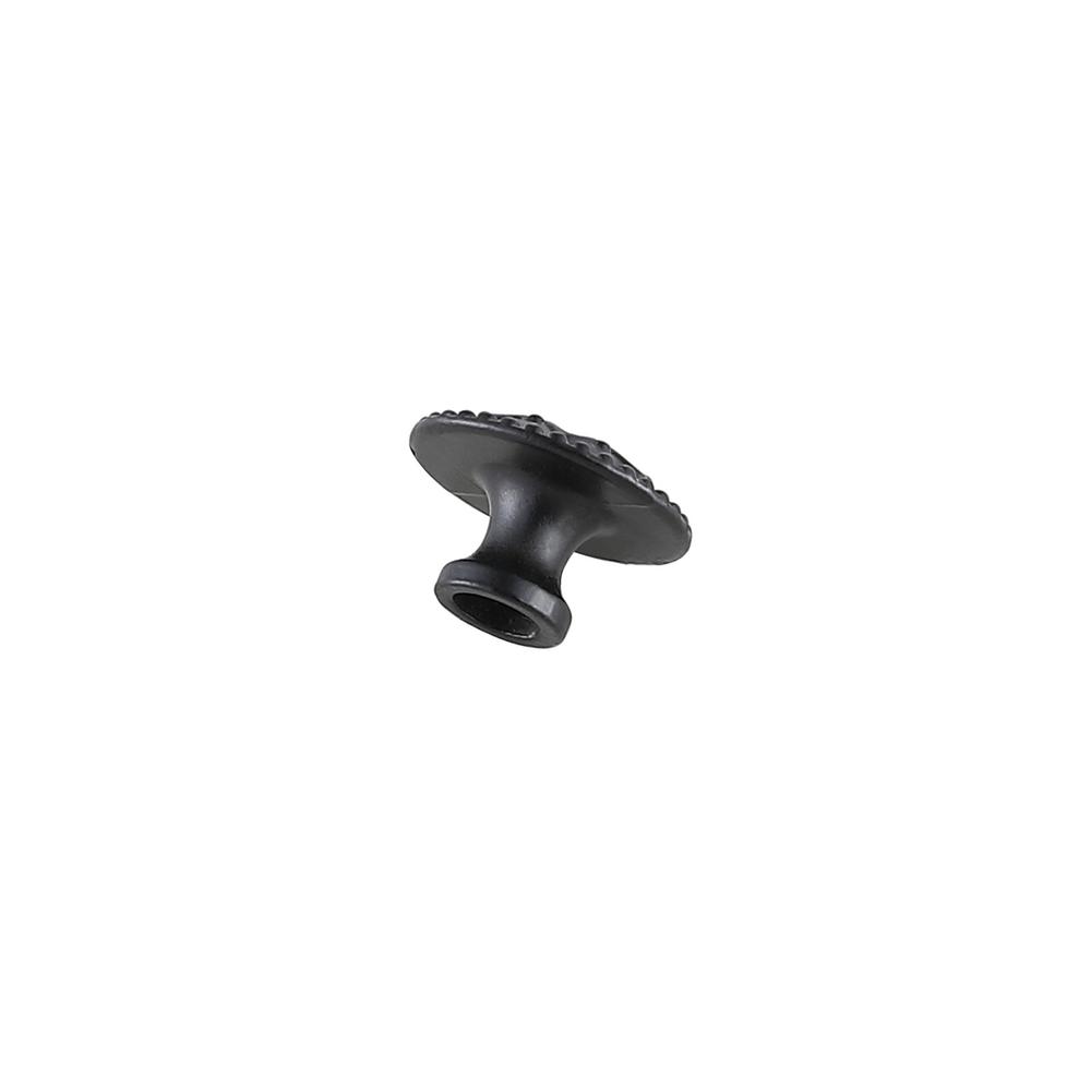 Corio 0.9" Diameter Matte Black Mushroom Knob Multipack (Set Of 10). Picture 4