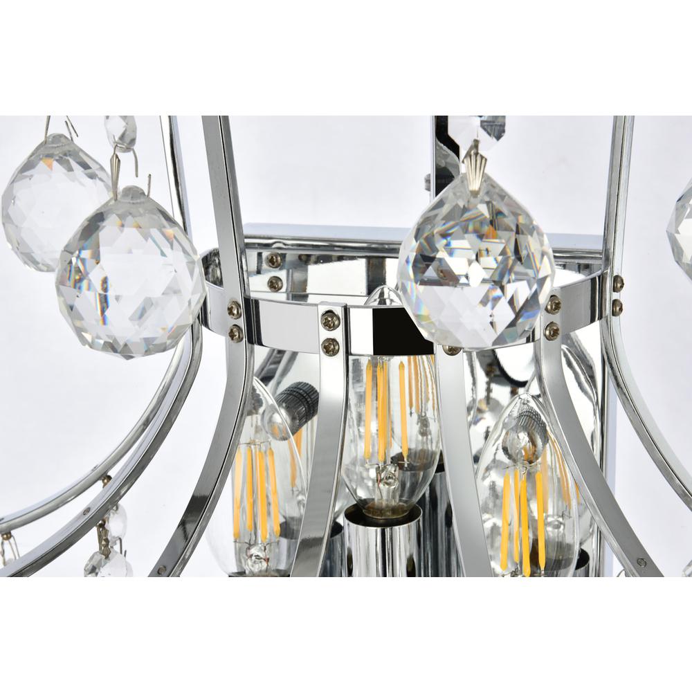 Toureg 3 Light Chrome Wall Sconce Clear Royal Cut Crystal. Picture 5