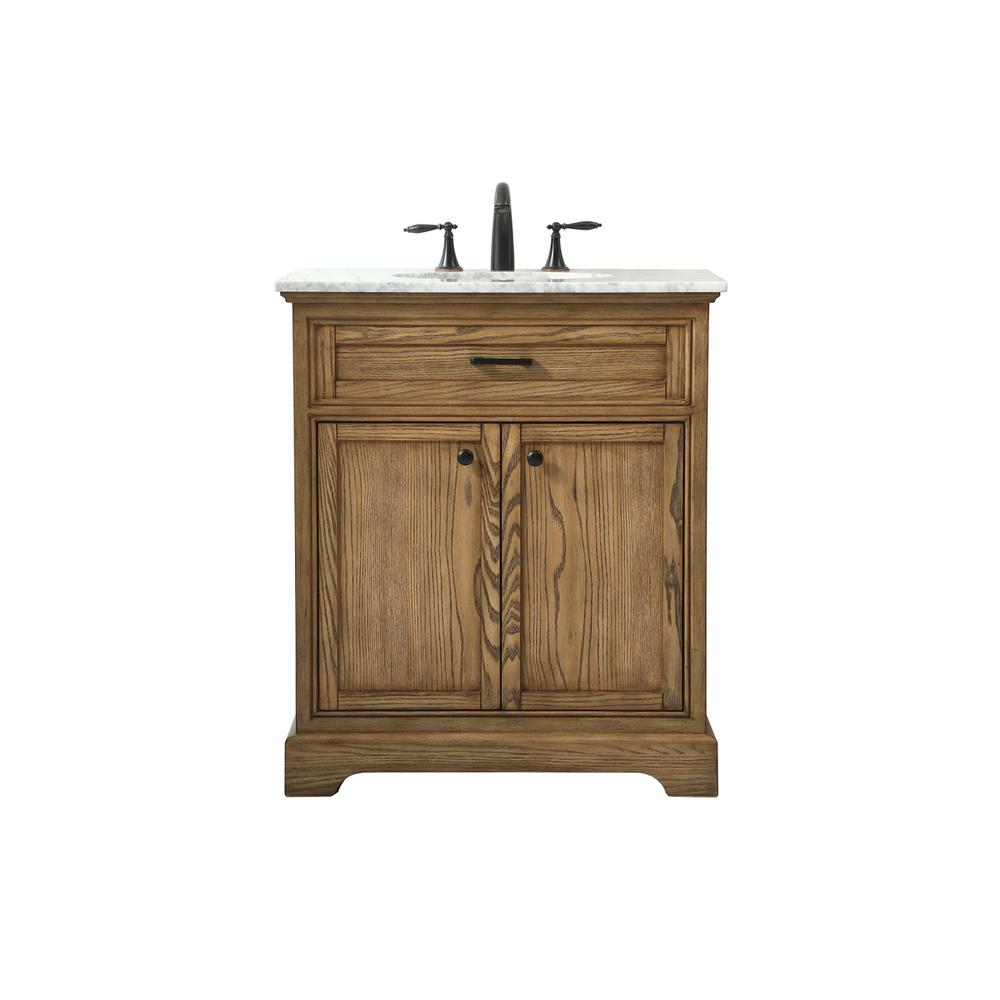 30 Inch Single Bathroom Vanity In Driftwood. Picture 1
