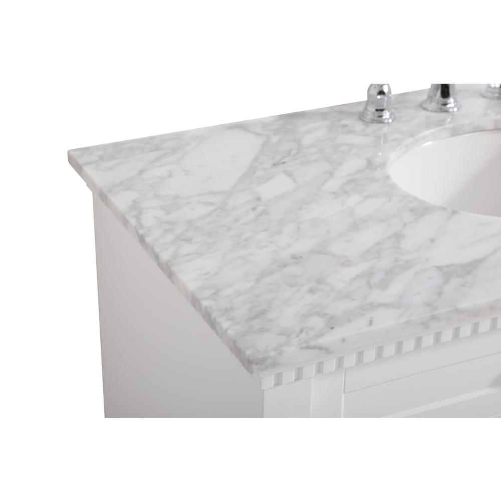 42 Inch Single Bathroom Vanity In  White. Picture 11