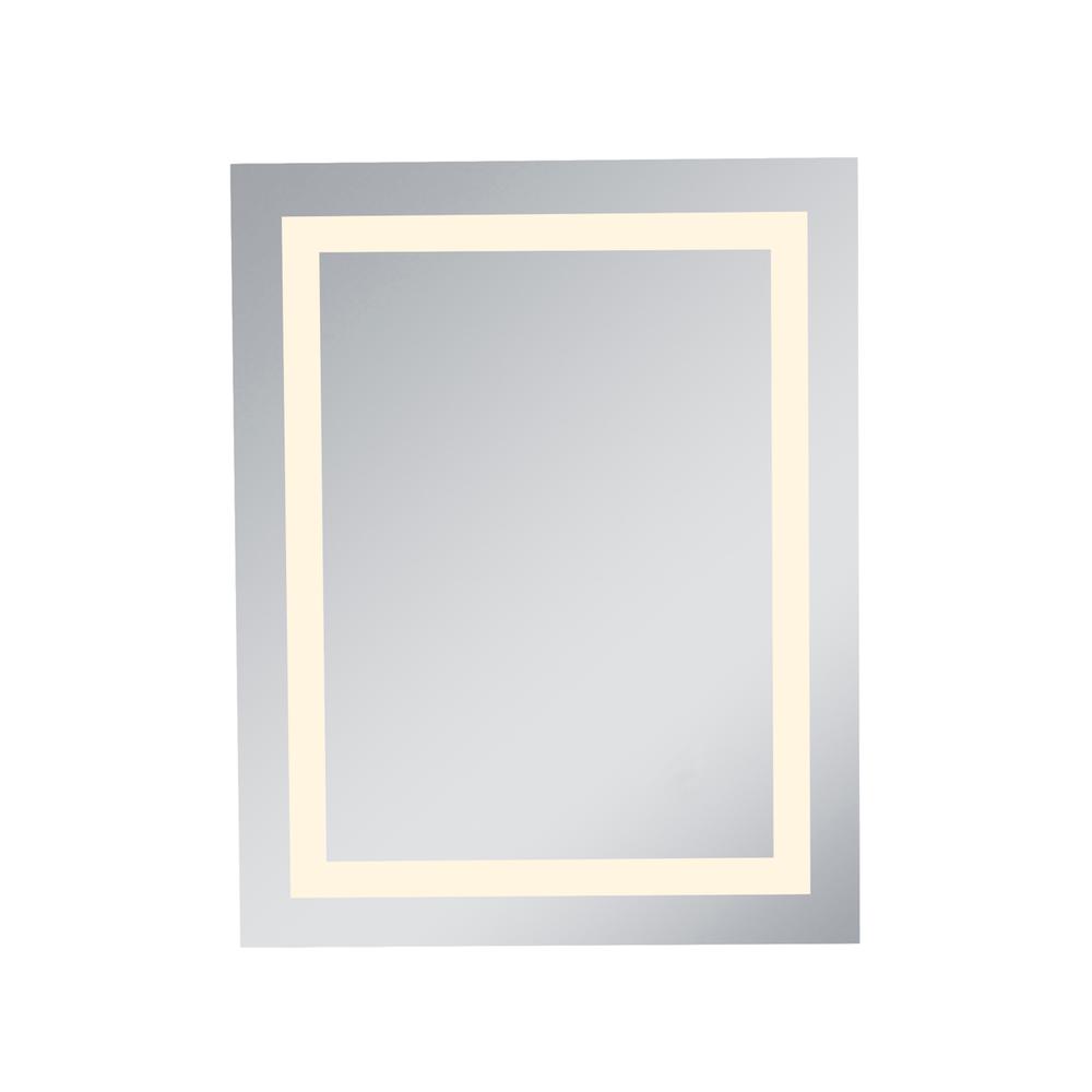 Led Hardwired Mirror Rectangle W24H30 Dimmable 3000K. Picture 1