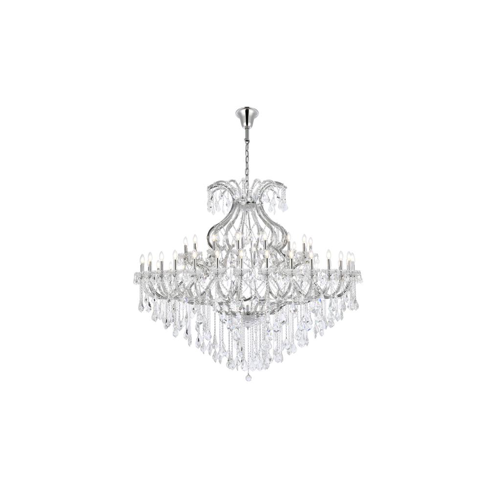 Maria Theresa 49 Light Chrome Chandelier Clear Royal Cut Crystal. Picture 1