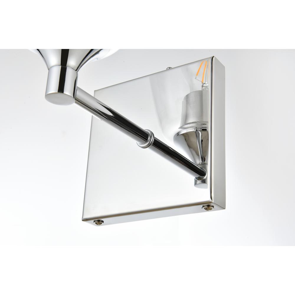 Gianni 1 Light Chrome And Clear Bath Sconce. Picture 6