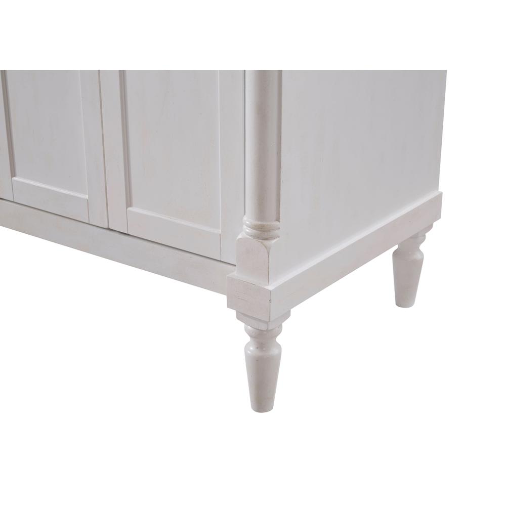 60 In. Single Bathroom Vanity Set In Antique White. Picture 6