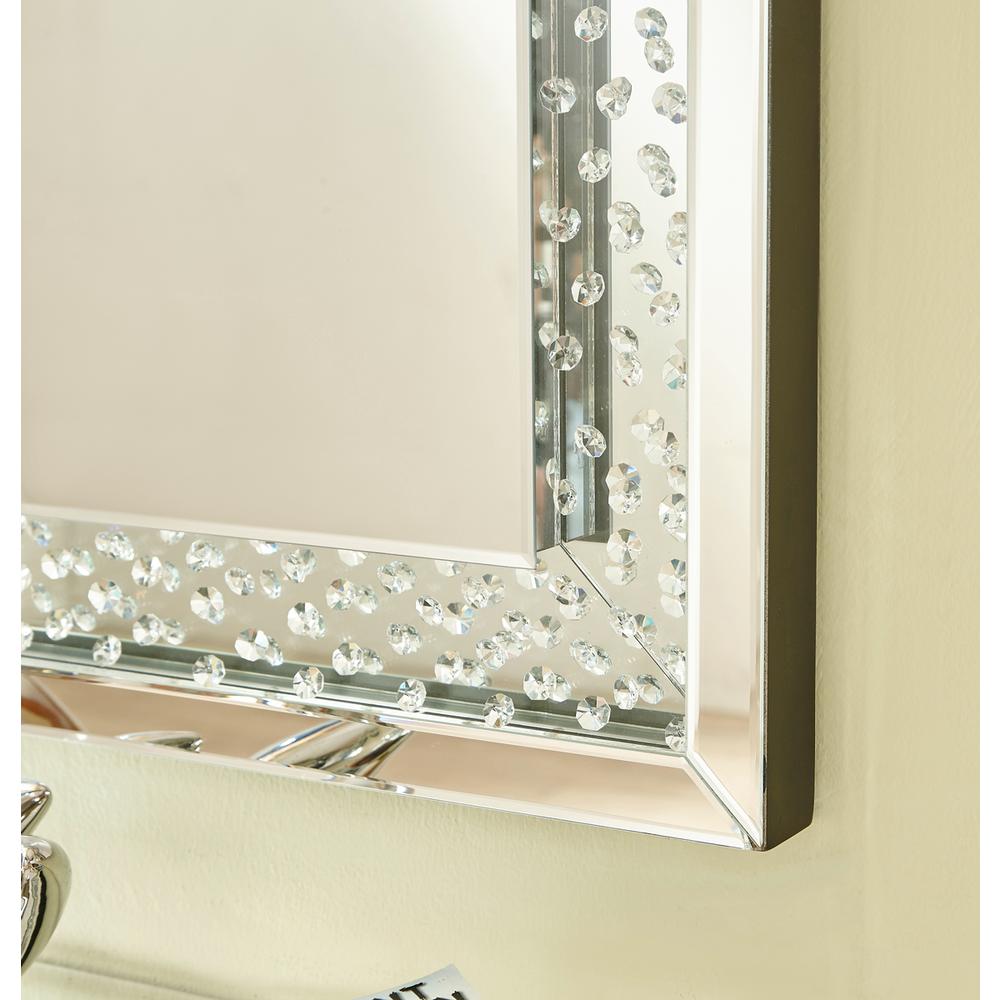 Sparkle 31 In. Contemporary Rectangle Mirror In Clear. Picture 3
