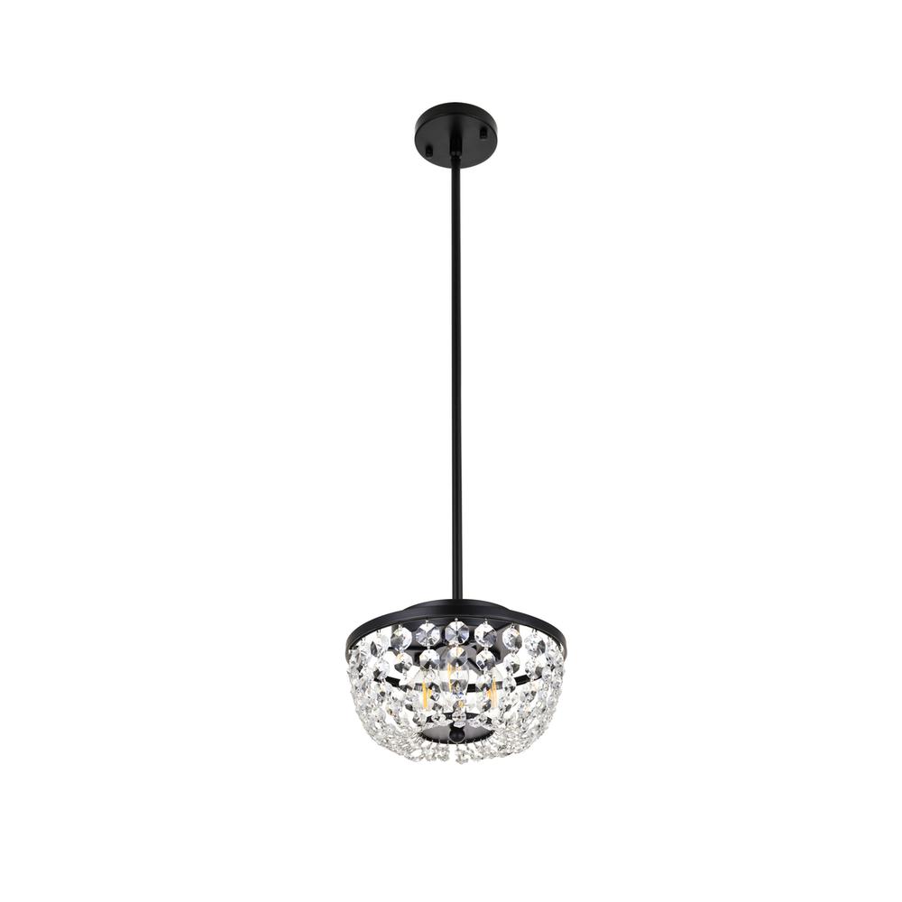 Gianna 10 Inch Pendant In Black. Picture 6