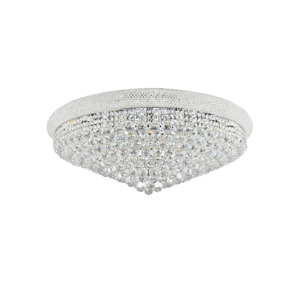 Primo 20 Light Chrome Flush Mount Clear Royal Cut Crystal. Picture 6