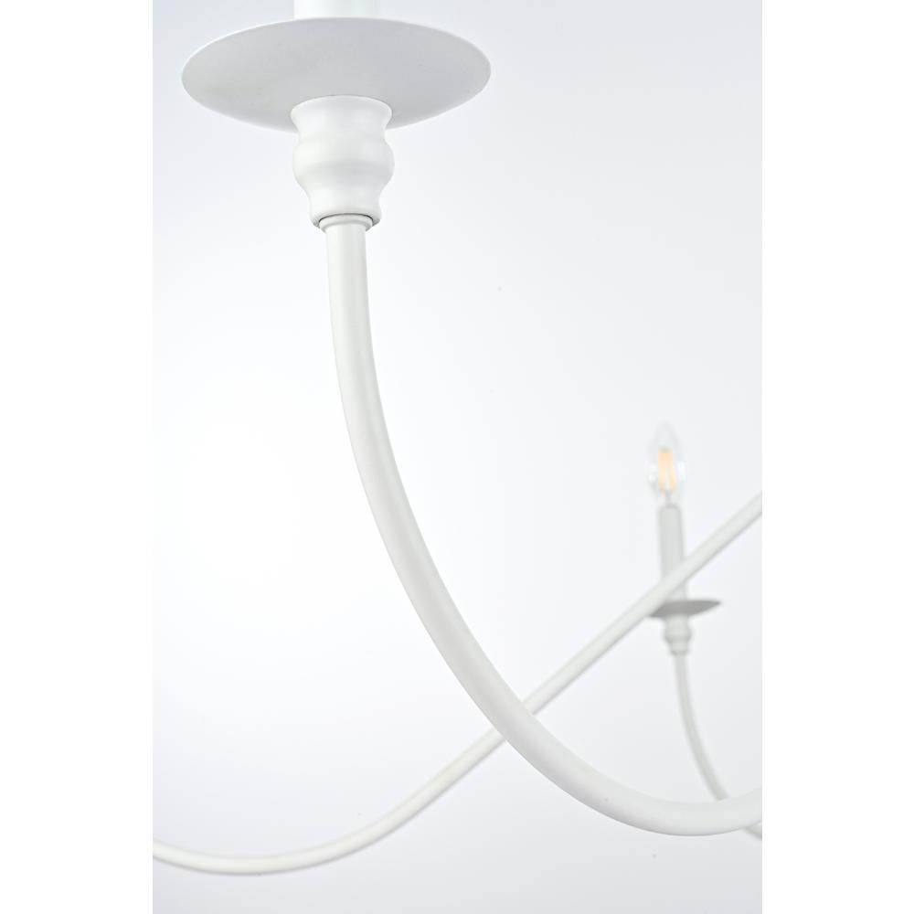 Rohan 60 Inch Chandelier In White. Picture 5