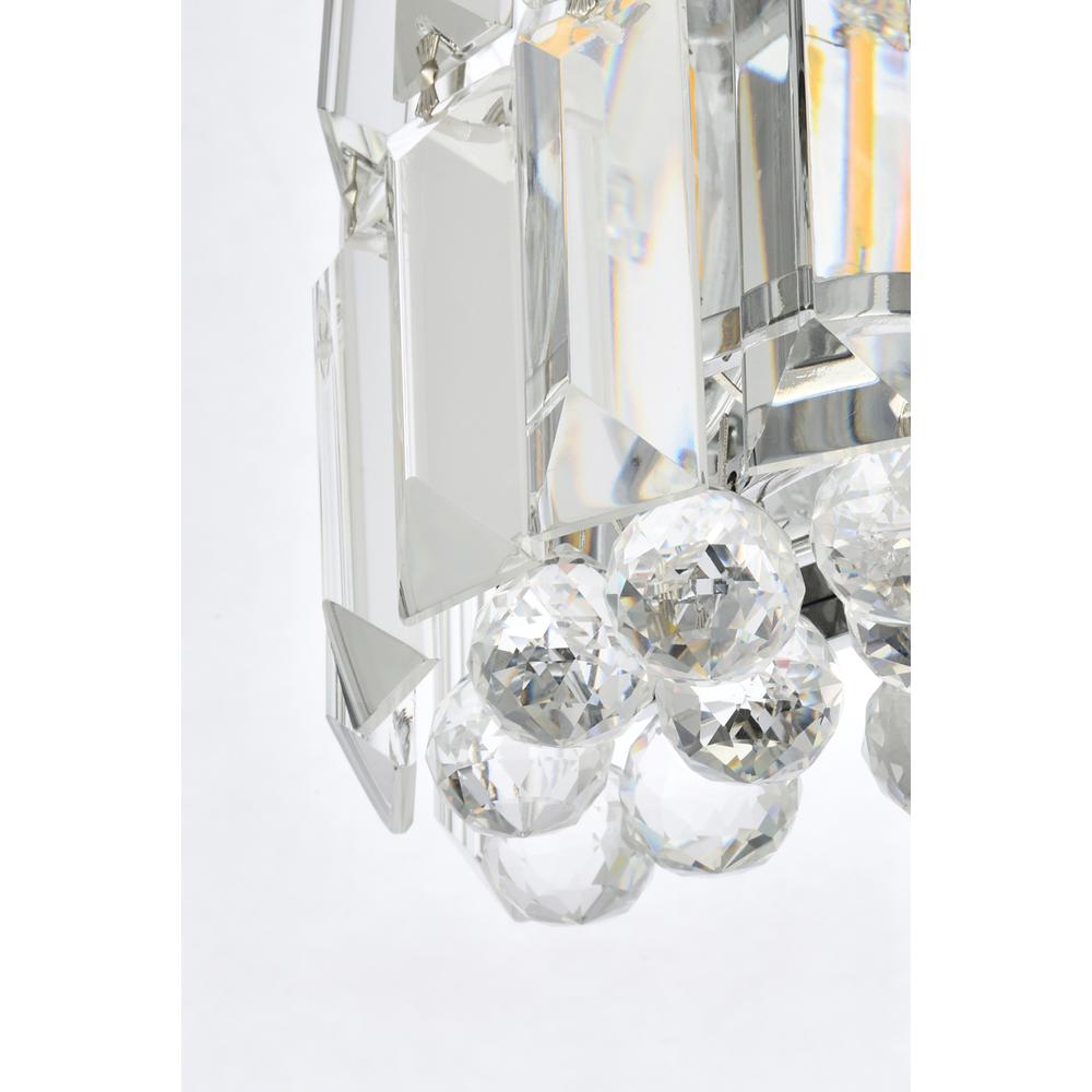 Maxime 2 Light Chrome Wall Sconce Clear Royal Cut Crystal. Picture 5