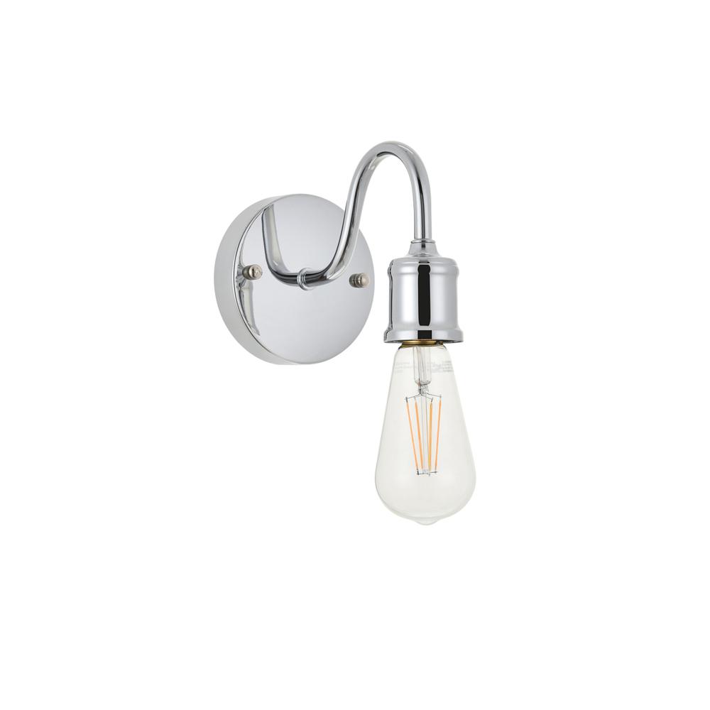 Serif 1 Light Chrome Wall Sconce. Picture 2