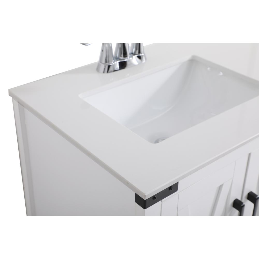 36 Inch Bathroom Vanity In White. Picture 10