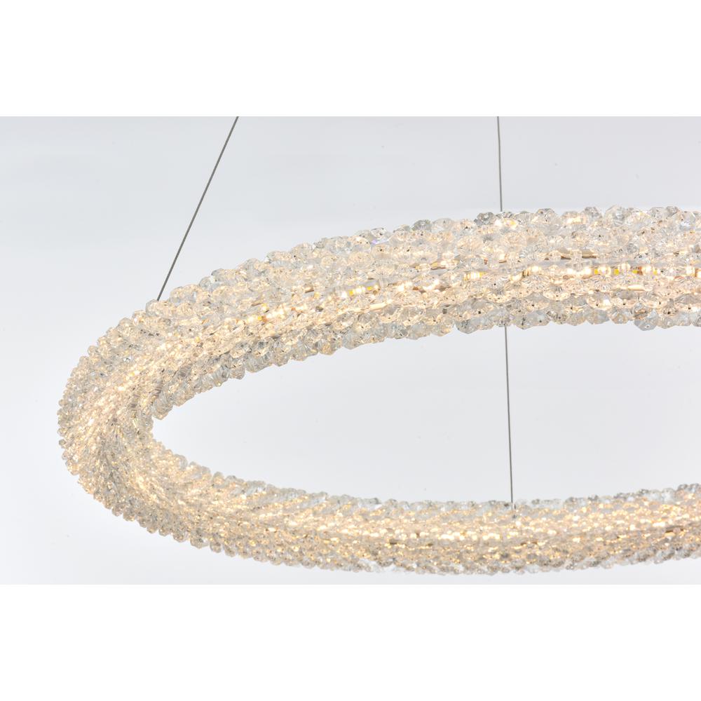 Bowen 26 Inch Adjustable Led Chandelier In Satin Gold. Picture 5