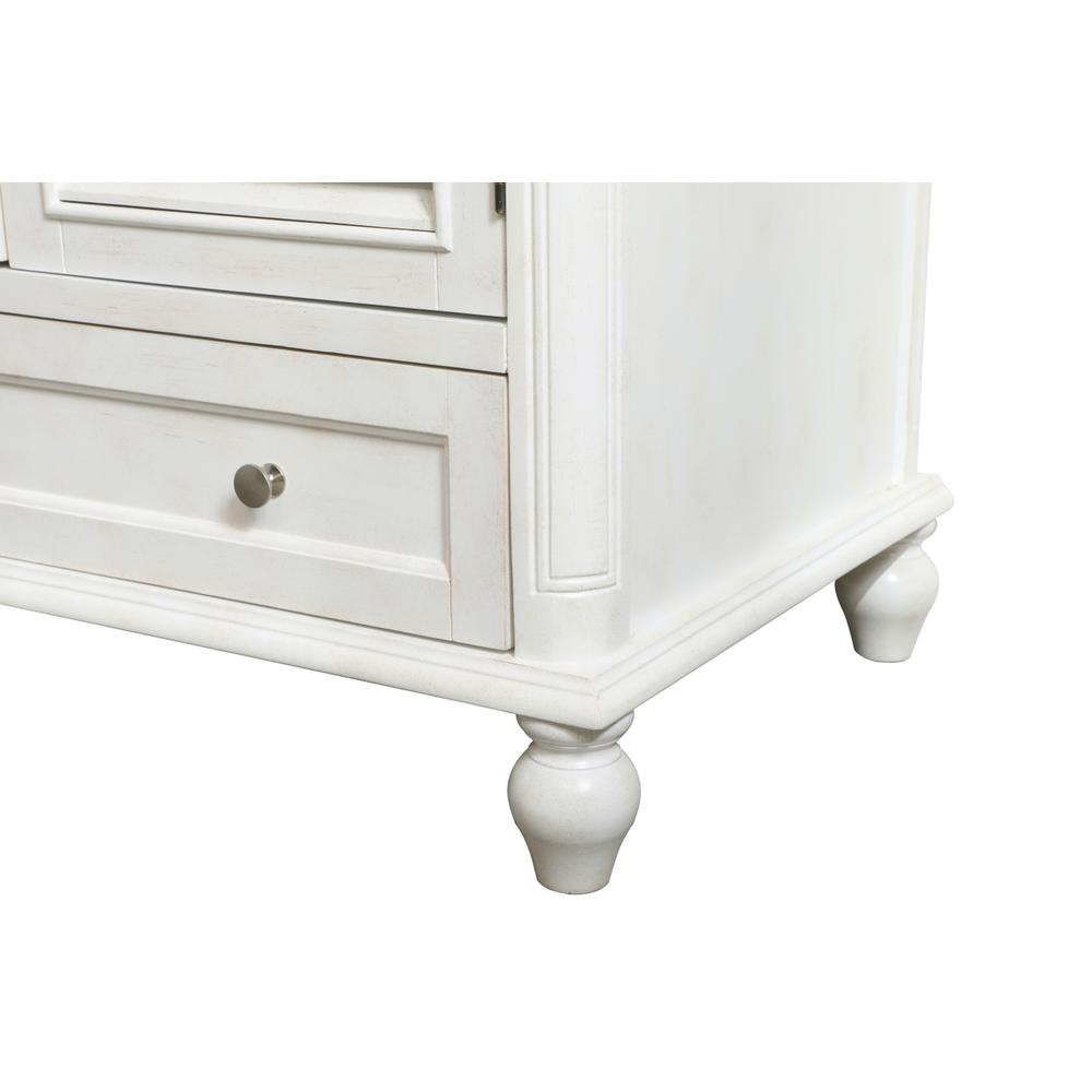 36 Inch Single Bathroom Vanity In Antique White. Picture 12