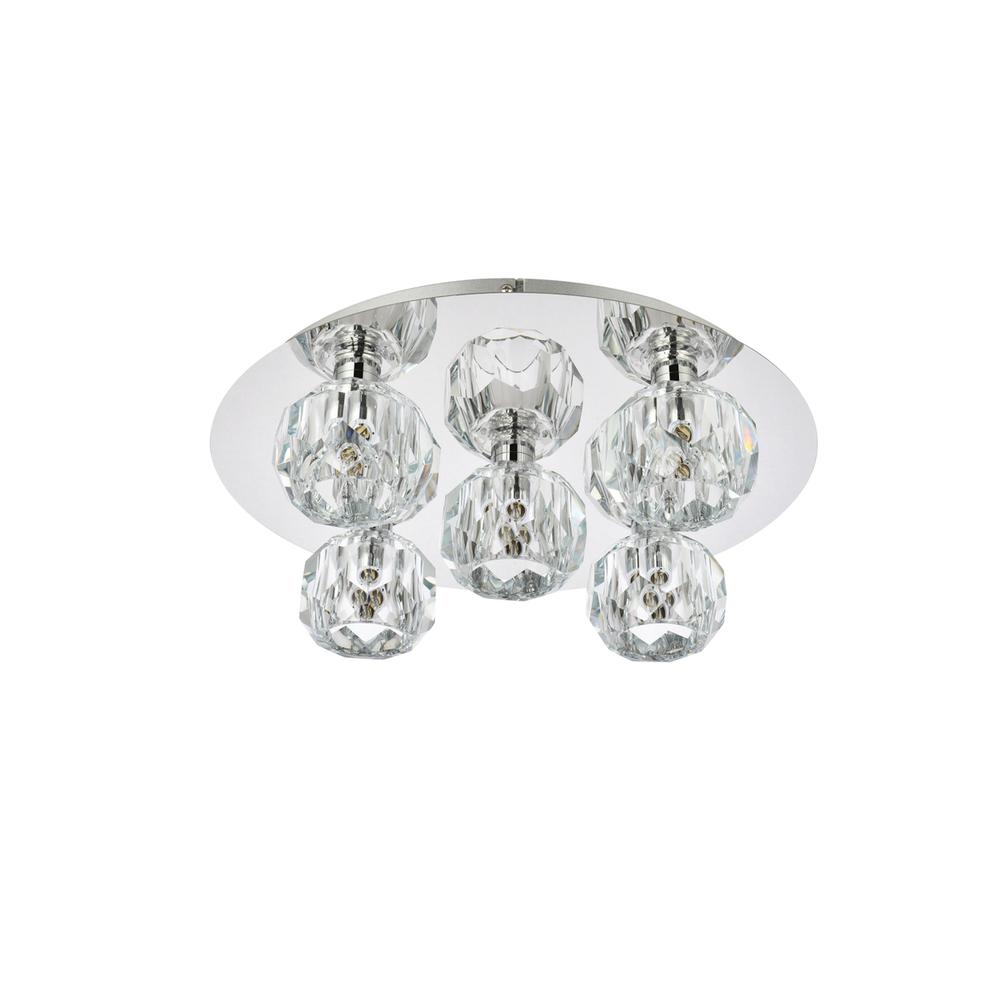 Graham 5 Light Ceiling Lamp In Chrome. Picture 6