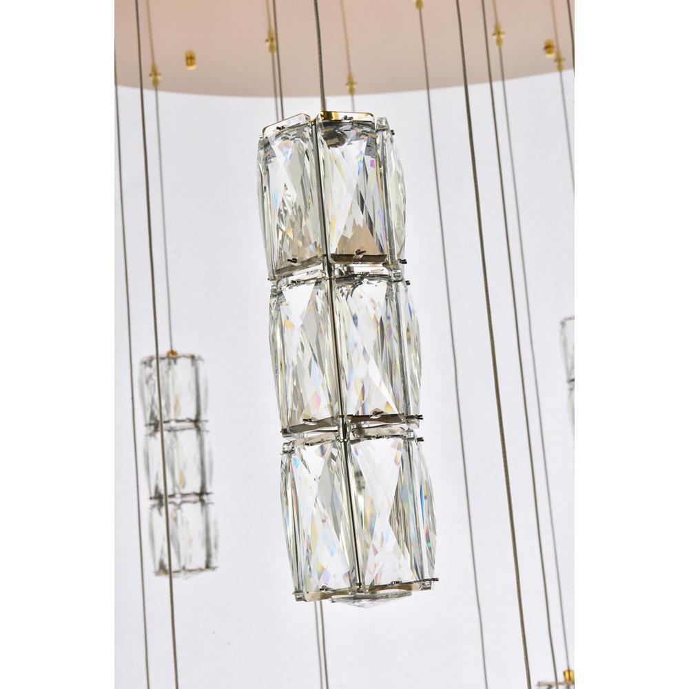 Polaris 42 Inch Led Chandelier In Gold. Picture 5