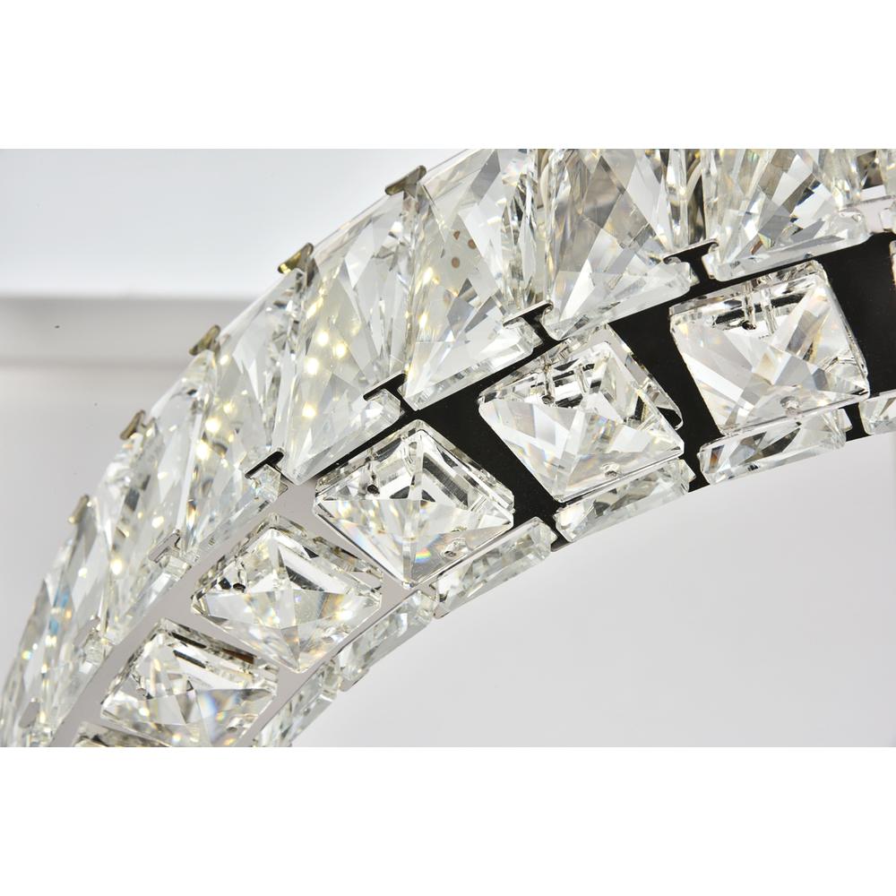 Monroe Integrated Led Chip Light Chrome Chandelier Clear Royal Cut Crystal. Picture 6