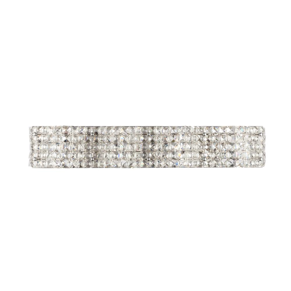 Ollie 4 Light Chrome And Clear Crystals Wall Sconce. Picture 1