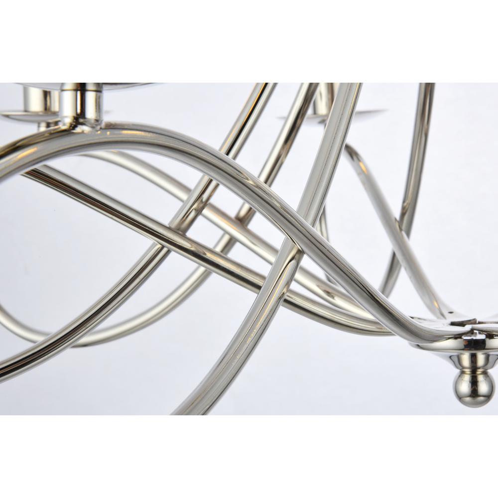 Lyndon 8 Light Polished Nickel Pendant. Picture 4