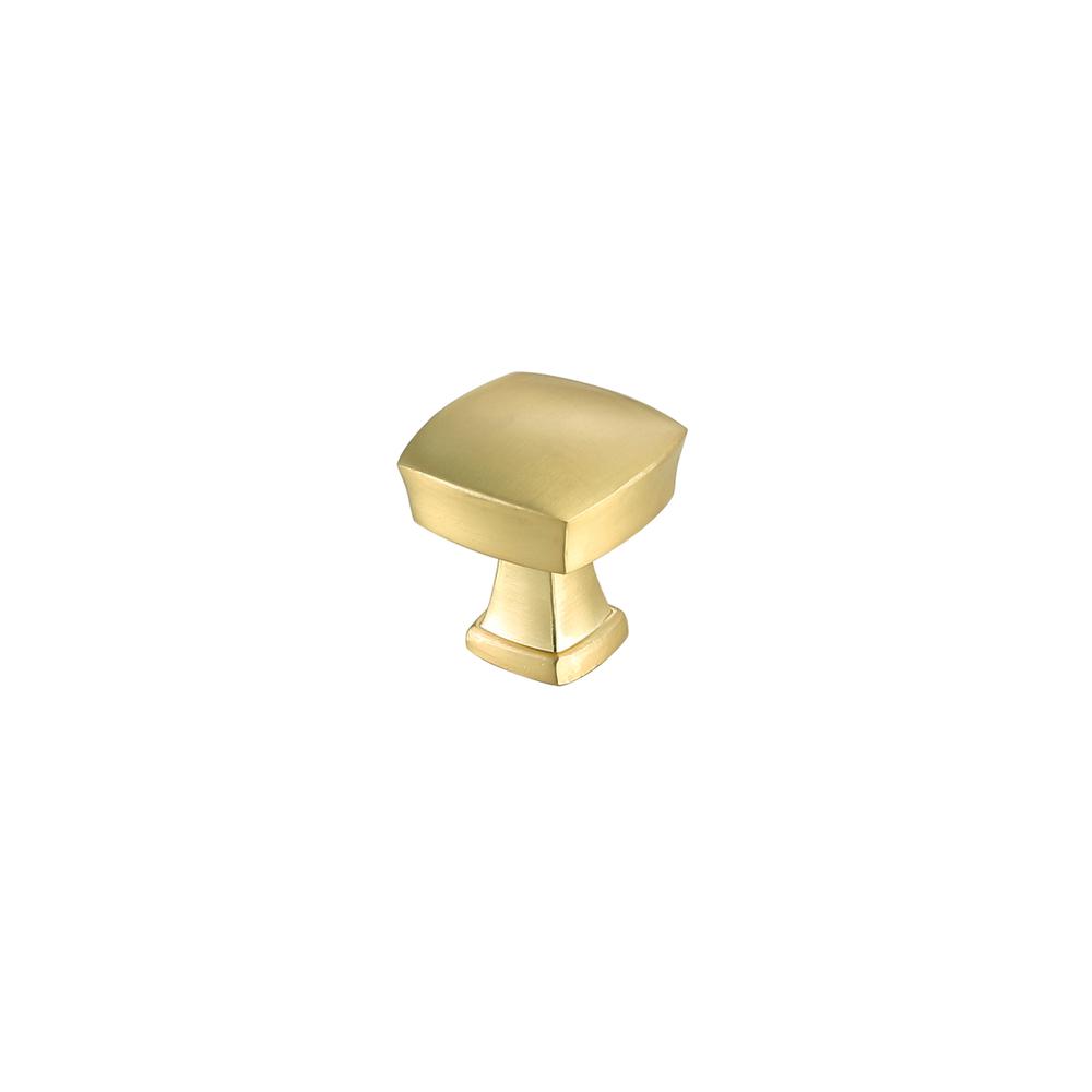 Irvin 1.3" Brushed Gold Square Knob Multipack (Set Of 10). Picture 3