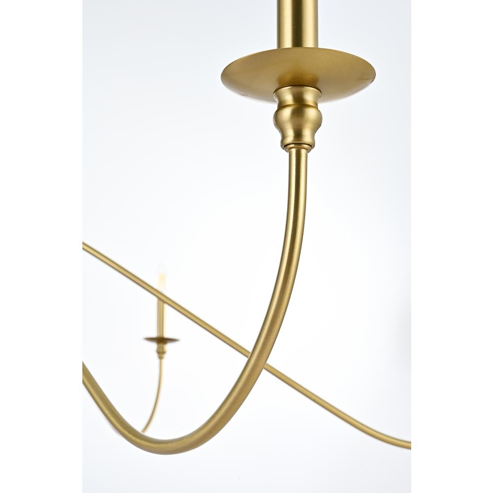 Rohan 60 Inch Chandelier In Satin Gold. Picture 5