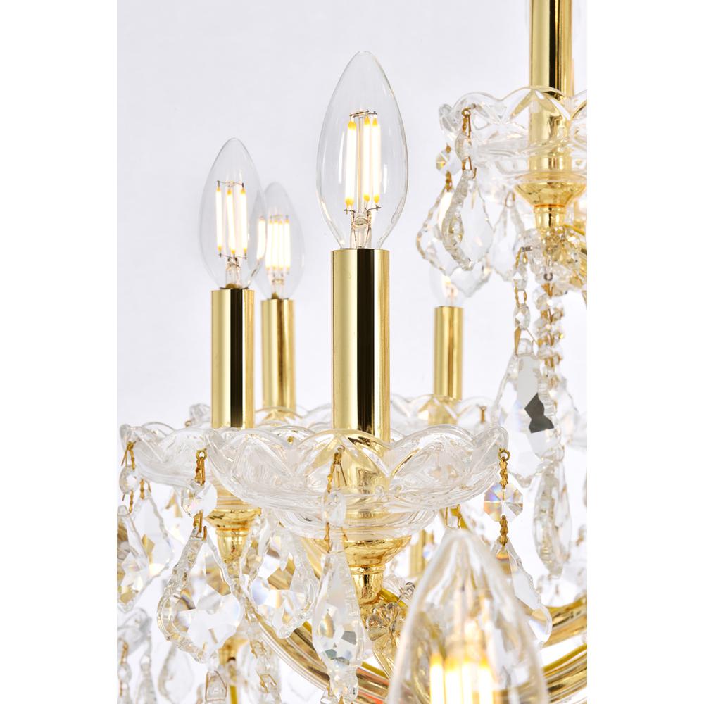 Maria Theresa 61 Light Gold Chandelier Golden Teak (Smoky) Royal Cut Crystal. Picture 4