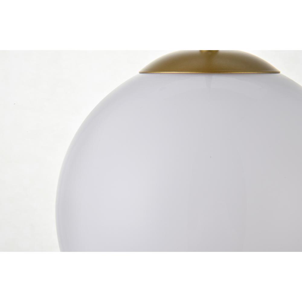 Baxter 1 Light Brass Pendant With Frosted White Glass. Picture 4